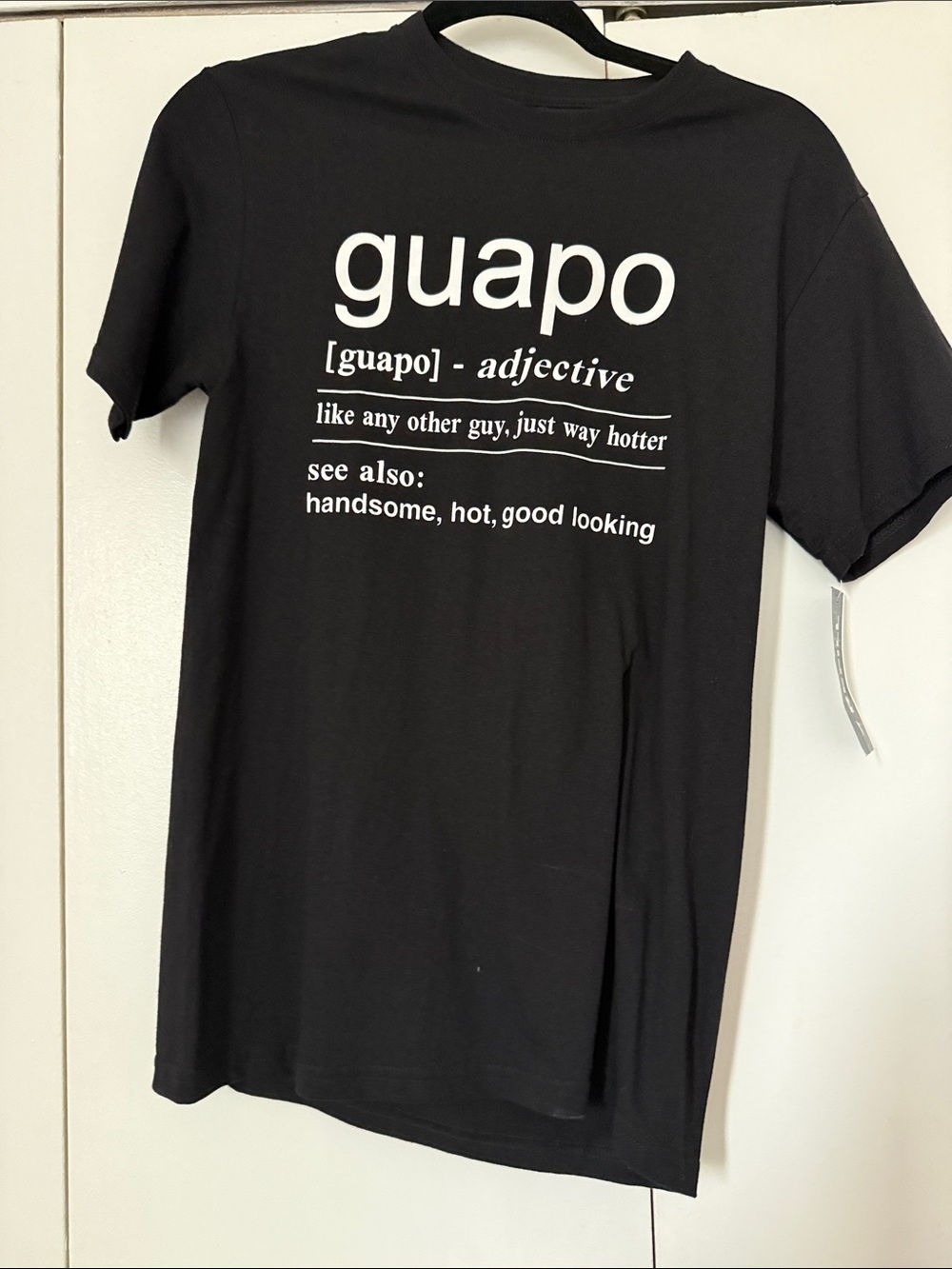 Kids Black 'Guapo' Graphic Tee - Casual Short Sleeve